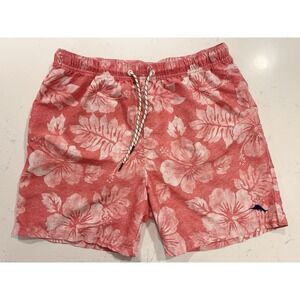 Tommy Bahama Relax Swim Trunks Men's Large Hawaiian Floral Pockets Mesh Lined